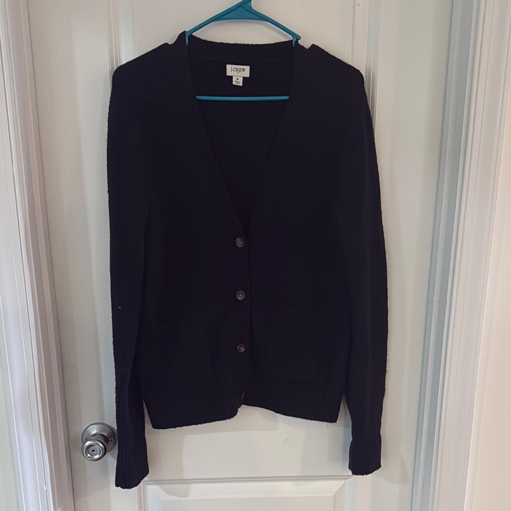 J Crew Black Cardigan